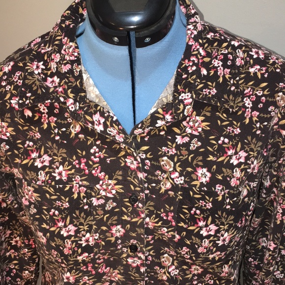 Demin & Co. Corduroy Flower Longsleeve - Picture 2 of 11
